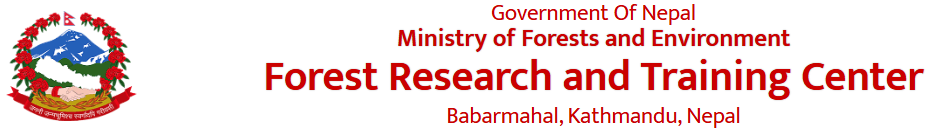The logo of Forest Research and Training Centre (FRTC), Babarmahal, Kathmandu, Nepal