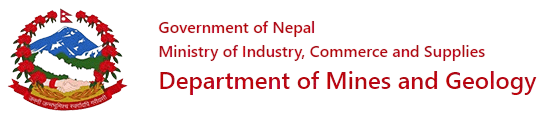 The logo of Department of Mines and Geology